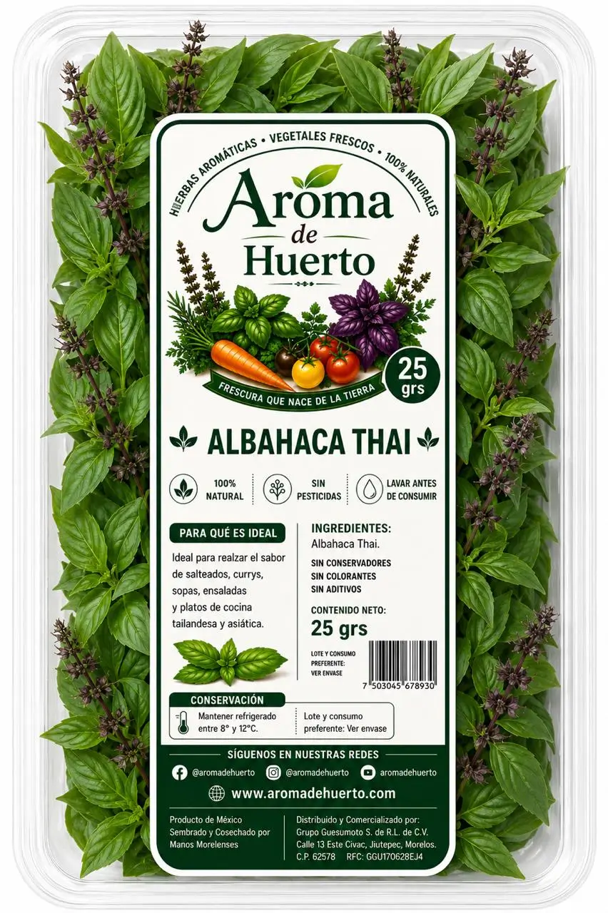 Albahaca Thai Aroma de Huerto